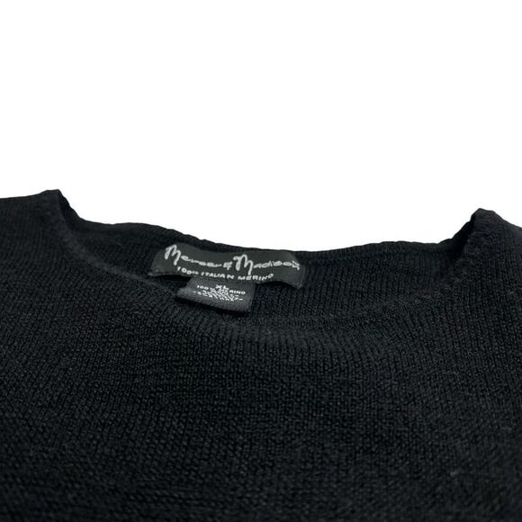 Mercer & Madison black merino wool crew neck sweater size XL - Picture 14 of 15